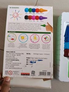 Camlin Finger Crayons - 10 Shades
