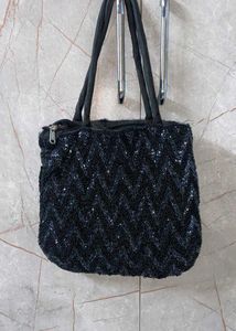 Sets of 2 Embellished Crystal Wave Embroidery Bag