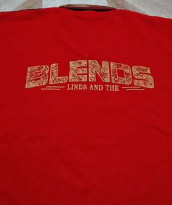 Red Graphic Print Polo T-Shirt