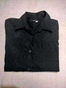 Stylish Designer Black Embellished Shirt..New