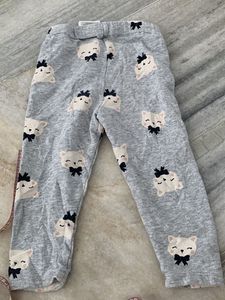Cute Cat Print Leggings for Girls