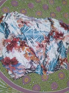 Vibrant Floral Print Kimono Top