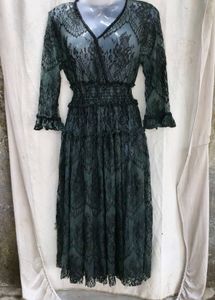 I. Elegant Lace Midi Dress