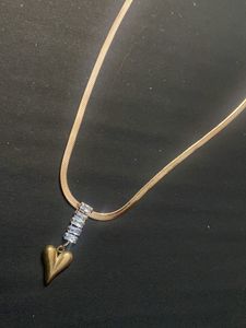 Antitarnish Rosegold Heart Snakechain