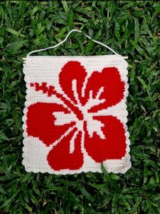 ⋆˚꩜｡Crochet Hibiscus Tapestry⋆˚꩜｡