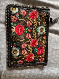 Embroidered Black sling Bag