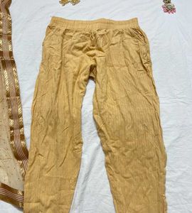 Embellished Beige Kurta Set with Dupatta