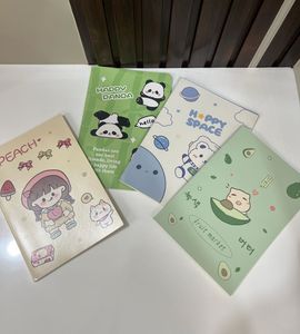 Cute Kawaii Notebook Set of 4