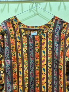 Wedani Floral Print Straight Kurta Size L