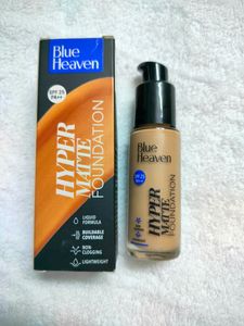 Blue Heaven 💙 Hyper Matte Foundation With SPF 25