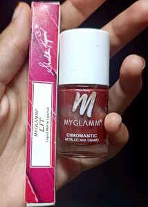 MyGlamm Chromantic Nail Enamel & Matte Lipstick