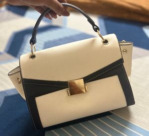 Stylish Cream &amp; Navy Handbag - unused