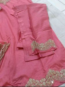 🔥Pink silk 💕Kurta Set with Dupatta❤️