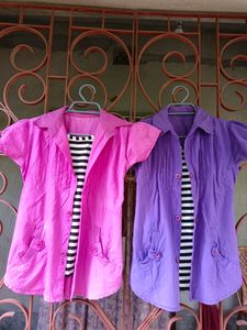 Combo Of Two Beautiful Tops With 2 Sided Pockets💜
