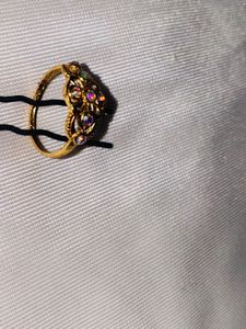 Vintage Style Gold Tone Cocktail Ring
