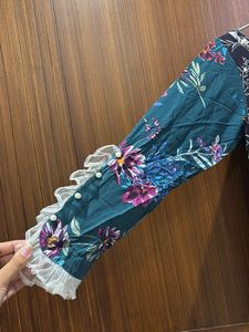 Boutique Stitched Floral Long Dress | Full Sleeves