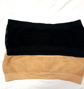 Combo Of 2 Women Non Padded Tube Bra