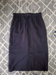 Classic Navy Blue Pencil Skirt