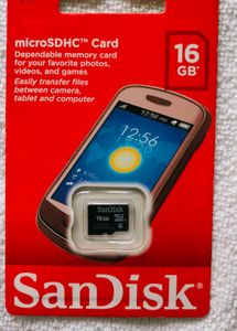SanDisk 16GB microSDHC Card