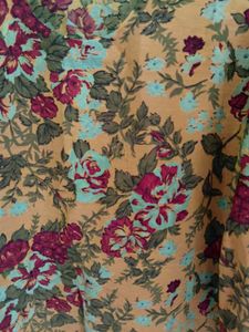 New Vintage Floral Print Kurta Pajama Set