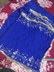 Royal Blue Embroidered Kurta