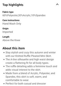 Tiered Knit Skirt
