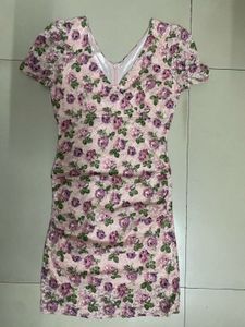 Floral Lace Mini Dress