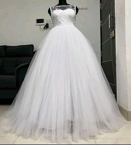 Elegant White Wedding Gown