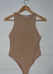 ZARA Medium nude bodysuit