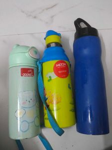 Kids Water Bottles - Set of 3