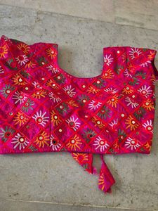 Embroidered Pink Blouse