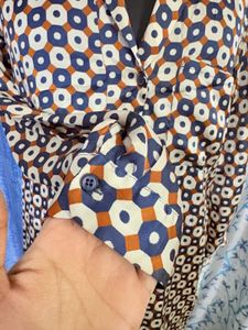 Geometric Print Tunic Shirt