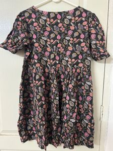 Floral Print Short Sleeve Dress