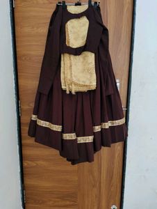 Women's brown Lehenga Choli Set