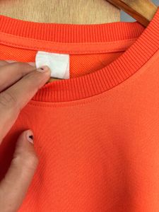 Bright Orange Crewneck Sweatshirt
