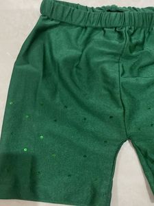 Green Stretch Cycling Shorts