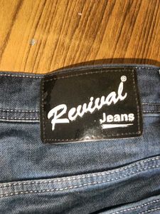 Men's Blue Washed Denim Jeans
