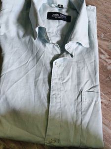 John Navy Slim Fit Men's Shirt
