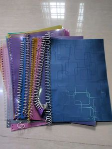 Set of 21 Colorful Spiral Binding files