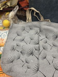 Grey Dandelion Print Fabric