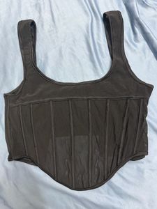 Stylish Black Corset Top
