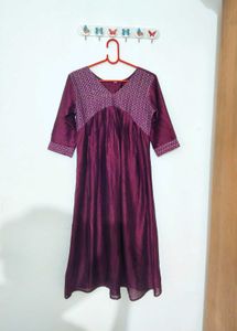 Purple Alia Cut Anarkali💜(3pcs set)