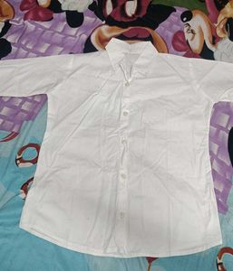 Classic White Button-Up Shirt