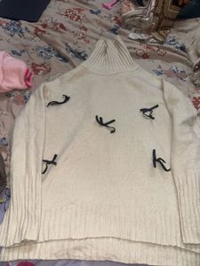 Grey Embroidered Sweatshirt