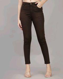 Brown Skinny Fit Jeans
