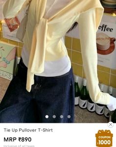 Tie Up Pullover Top