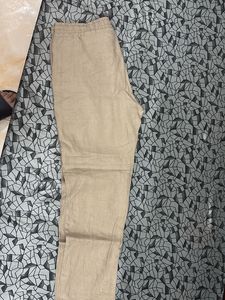 Men's Beige Linen Pants