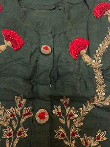 Green Heavy Kurta