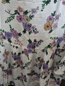 Floral Print Bell Sleeve Top