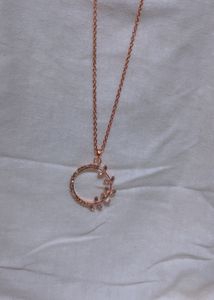 Rose Gold Tone Neck Chains With Pendant